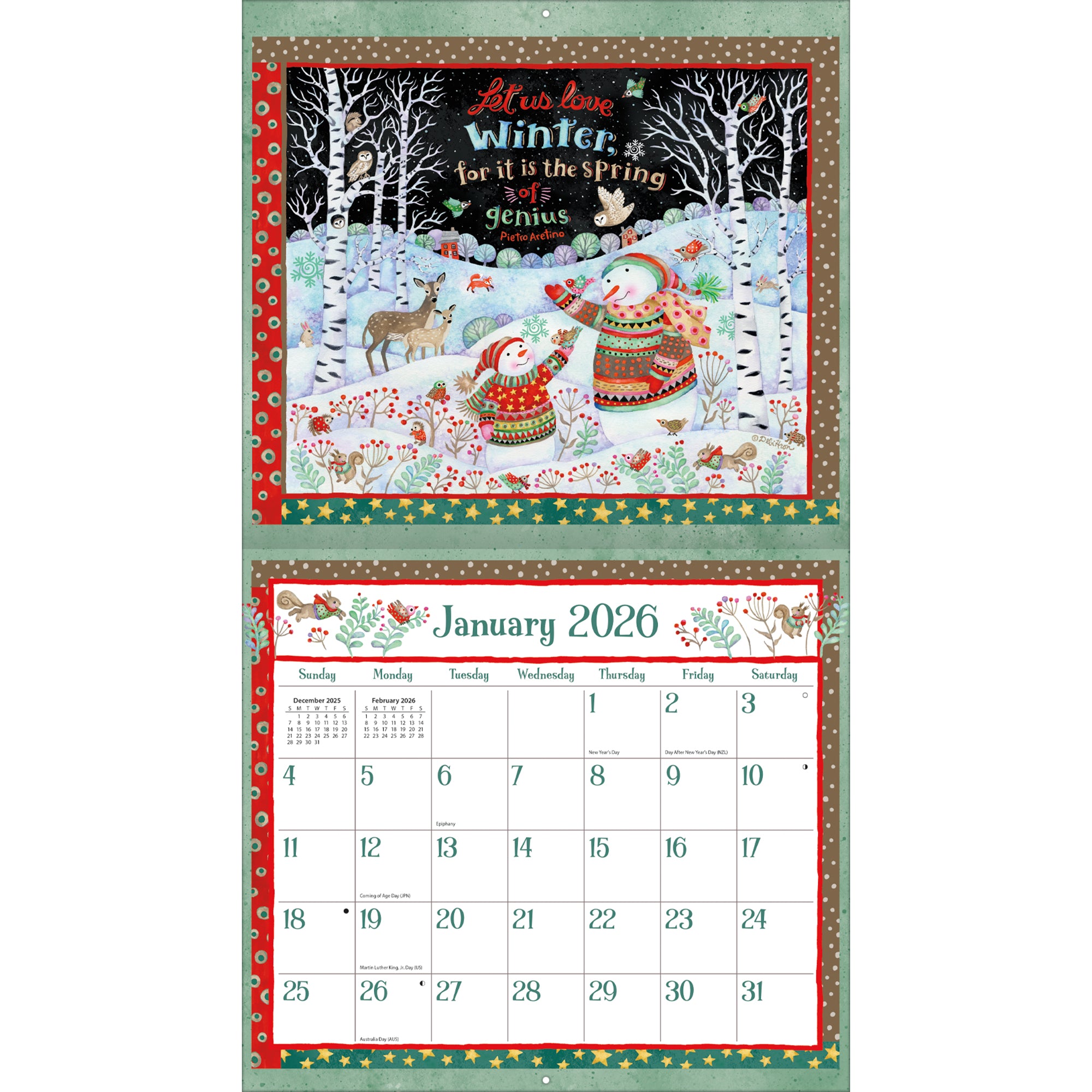 Simple Inspirations 2026 | Wall Calendar
