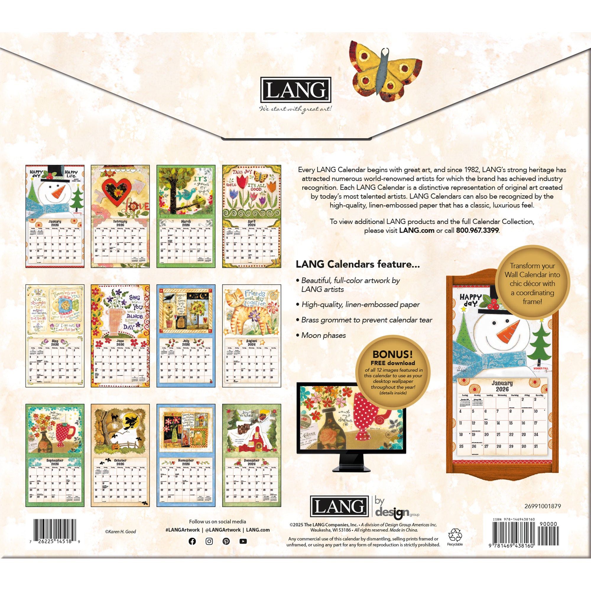 Simple Life 2026 | Wall Calendar