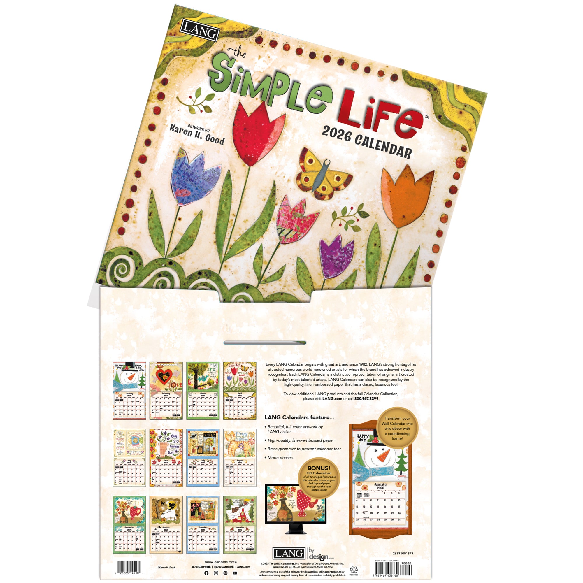 Simple Life 2026 | Wall Calendar