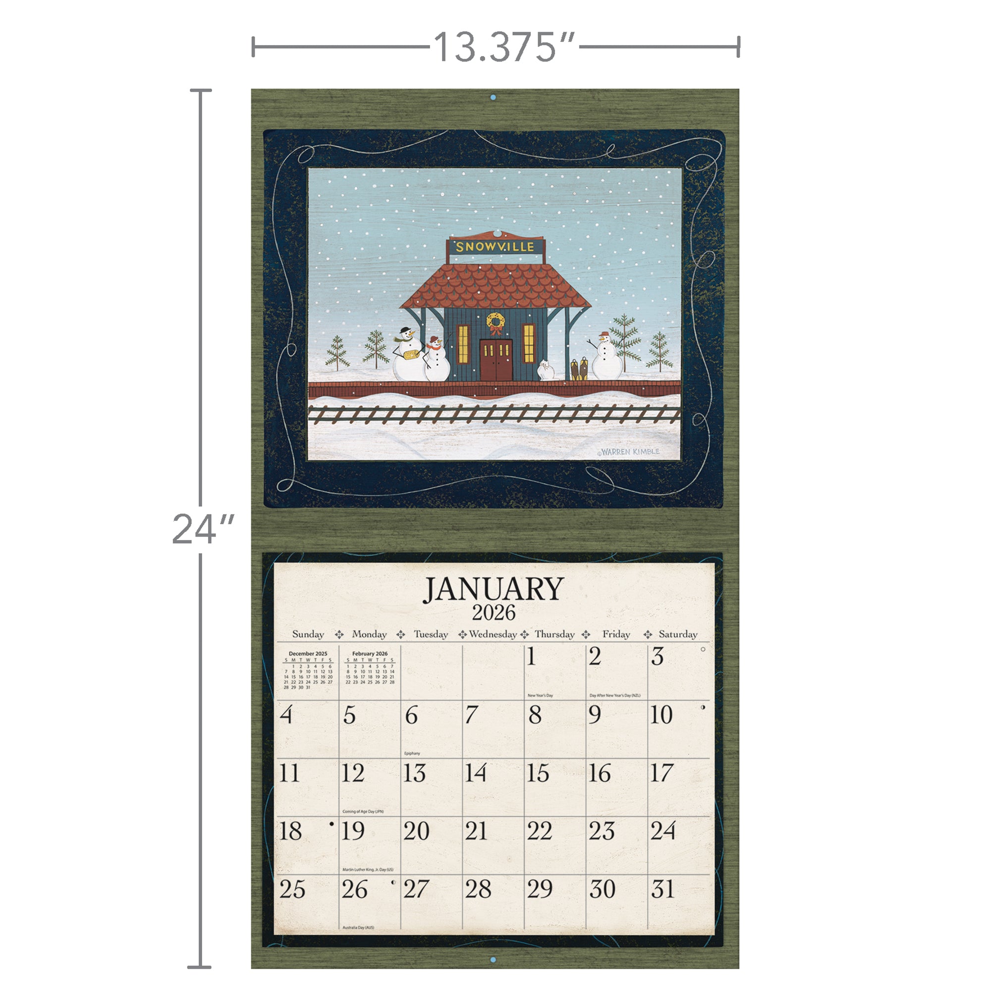 Warren Kimble 2026 | Wall Calendar