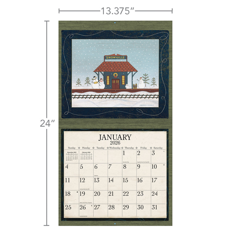 Warren Kimble 2026 | Wall Calendar