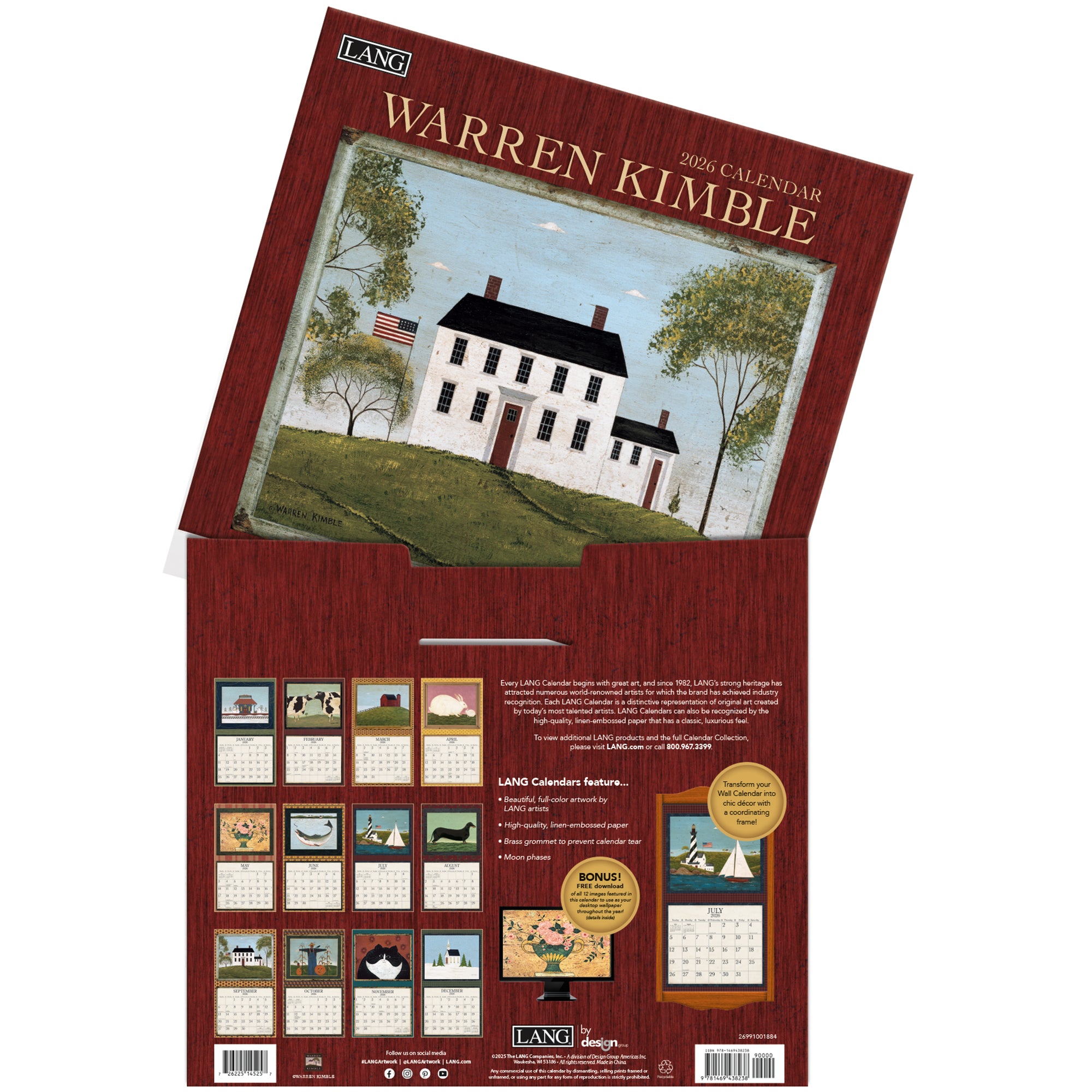 Warren Kimble 2026 | Wall Calendar
