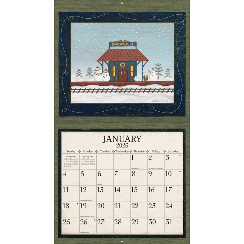 Warren Kimble 2026 | Wall Calendar