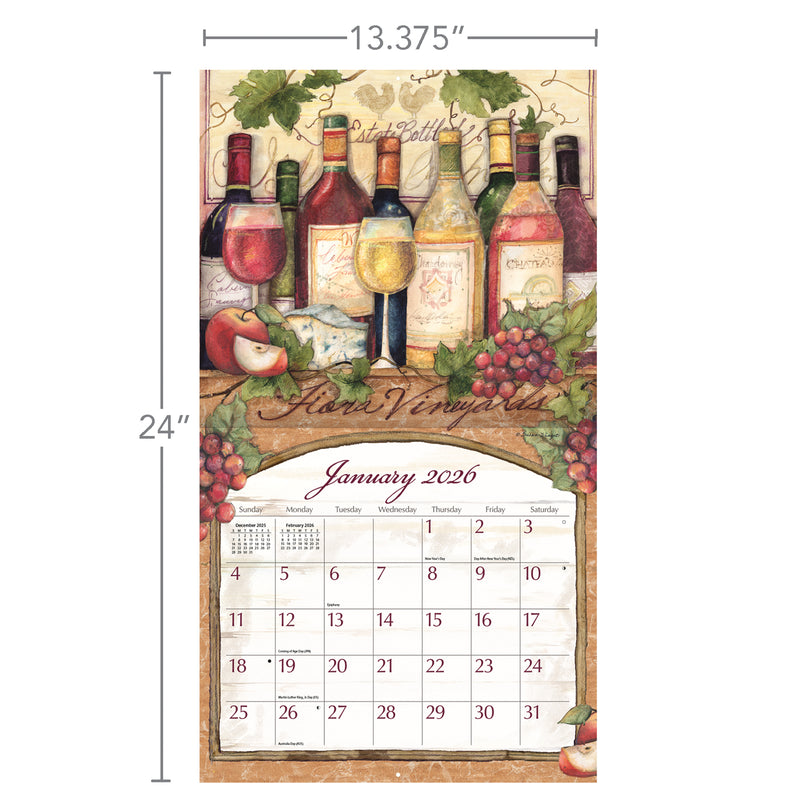 Wine Country 2026 | Wall Calendar