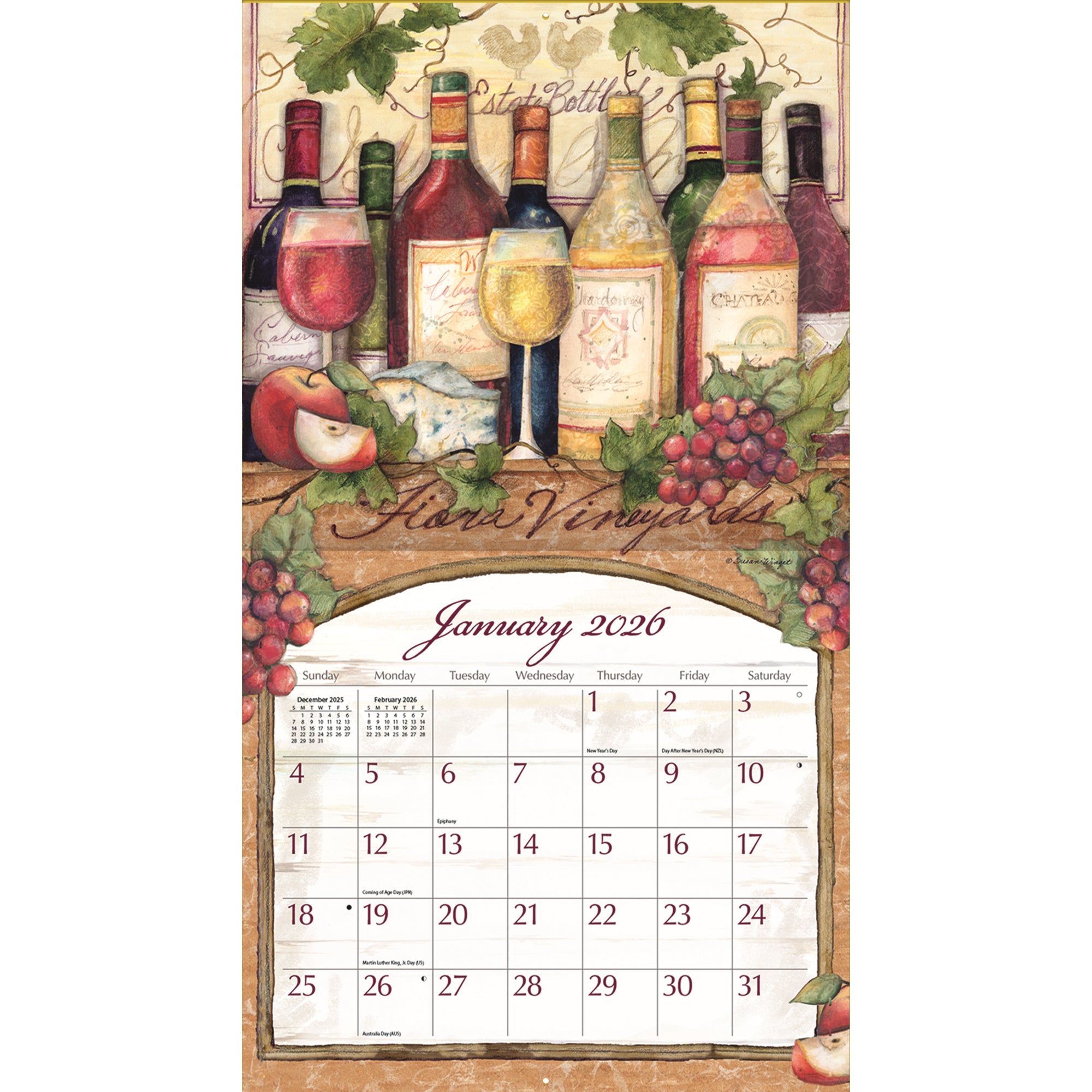 Wine Country 2026 | Wall Calendar