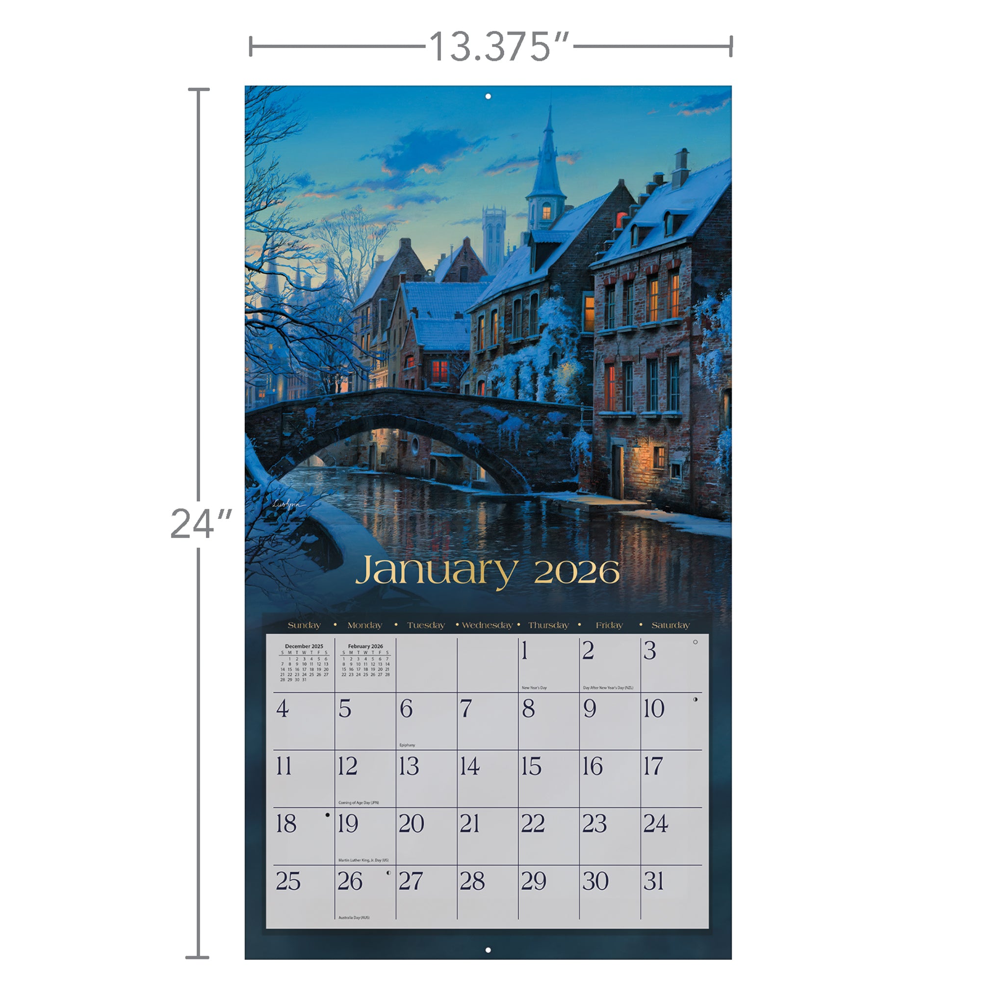 Around The World 2026 | Wall Calendar