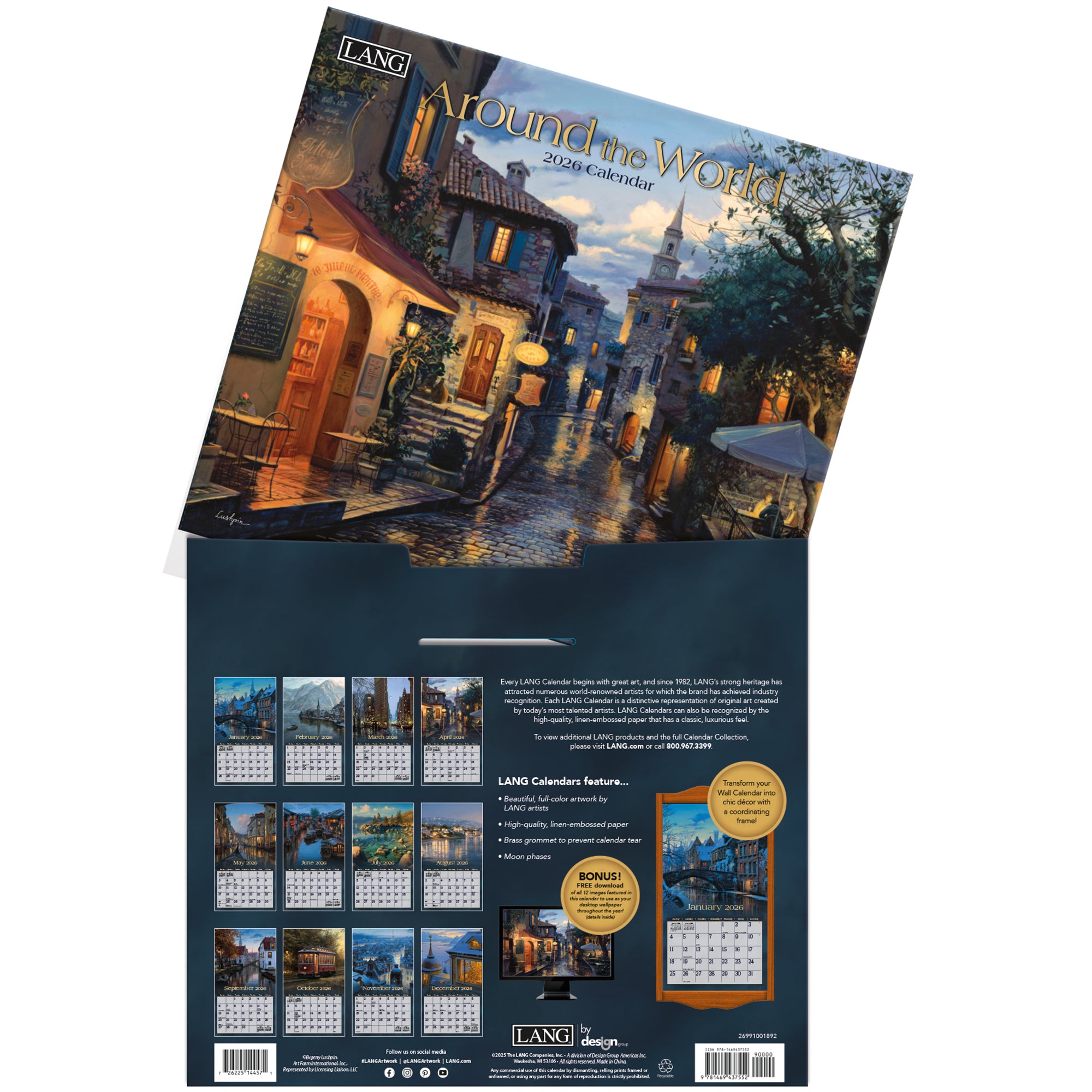 Around The World 2026 | Wall Calendar