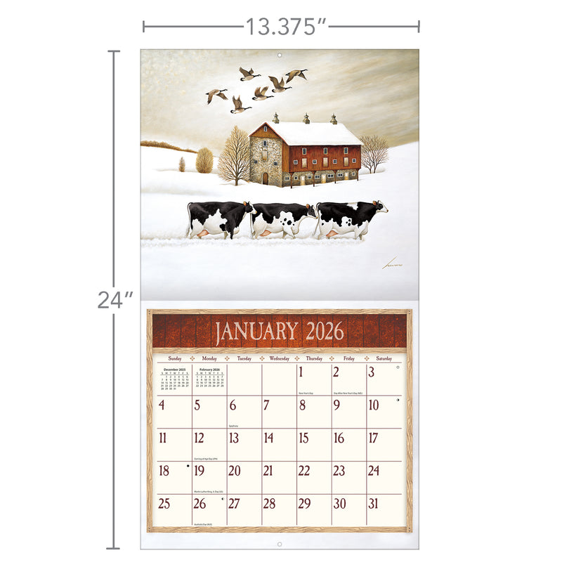 Cows Cows Cows 2026 | Wall Calendar