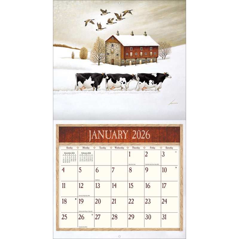 Cows Cows Cows 2026 | Wall Calendar