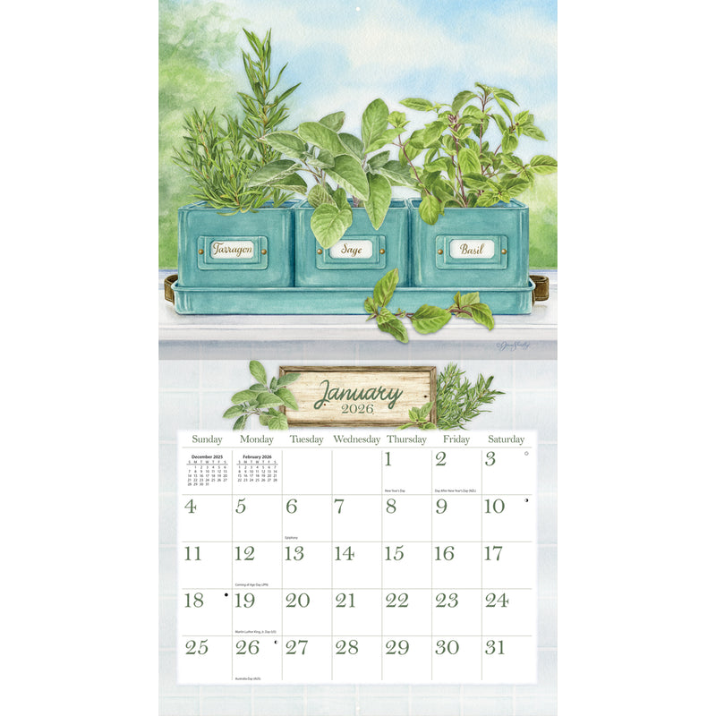 Herb Garden 2026 | Wall Calendar