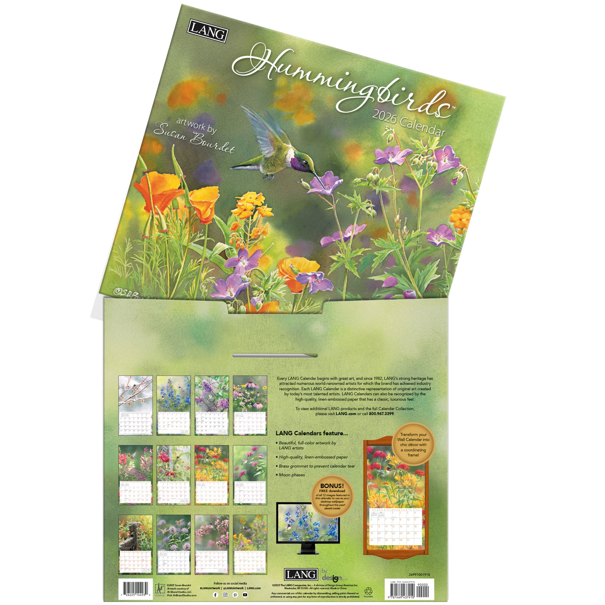 Hummingbirds 2026 | Wall Calendar