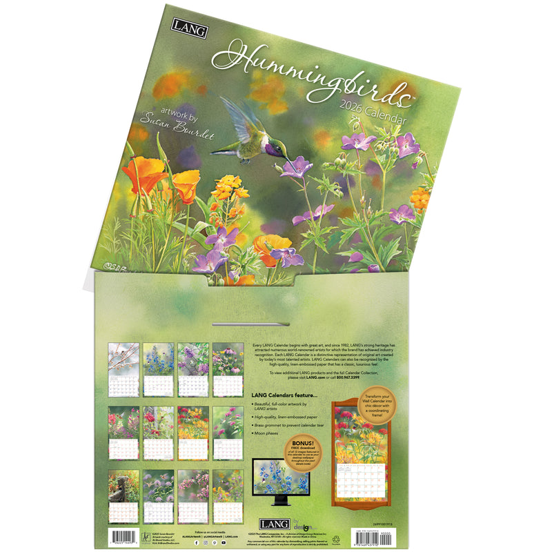 Hummingbirds 2026 | Wall Calendar