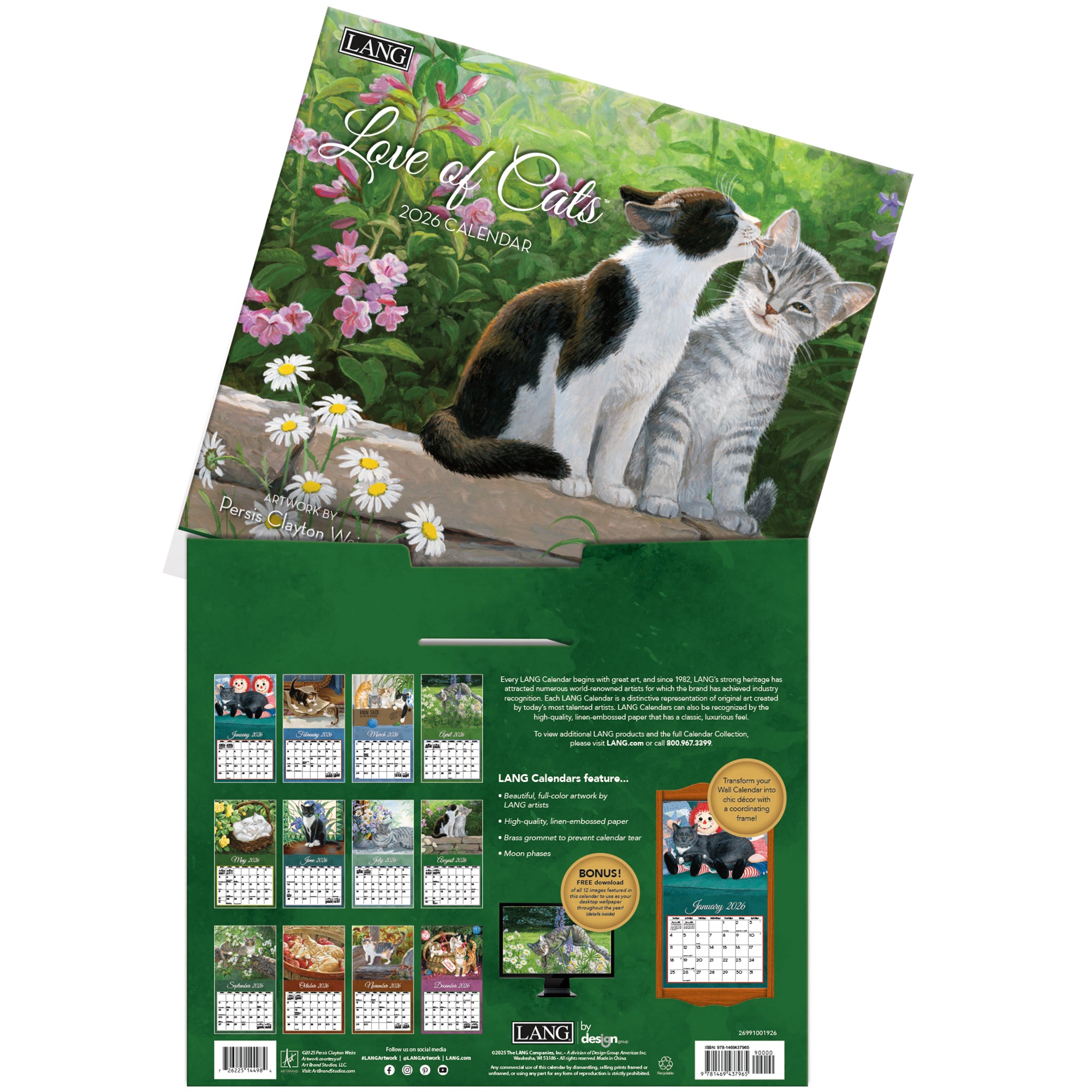 Love Of Cats 2026 | Wall Calendar