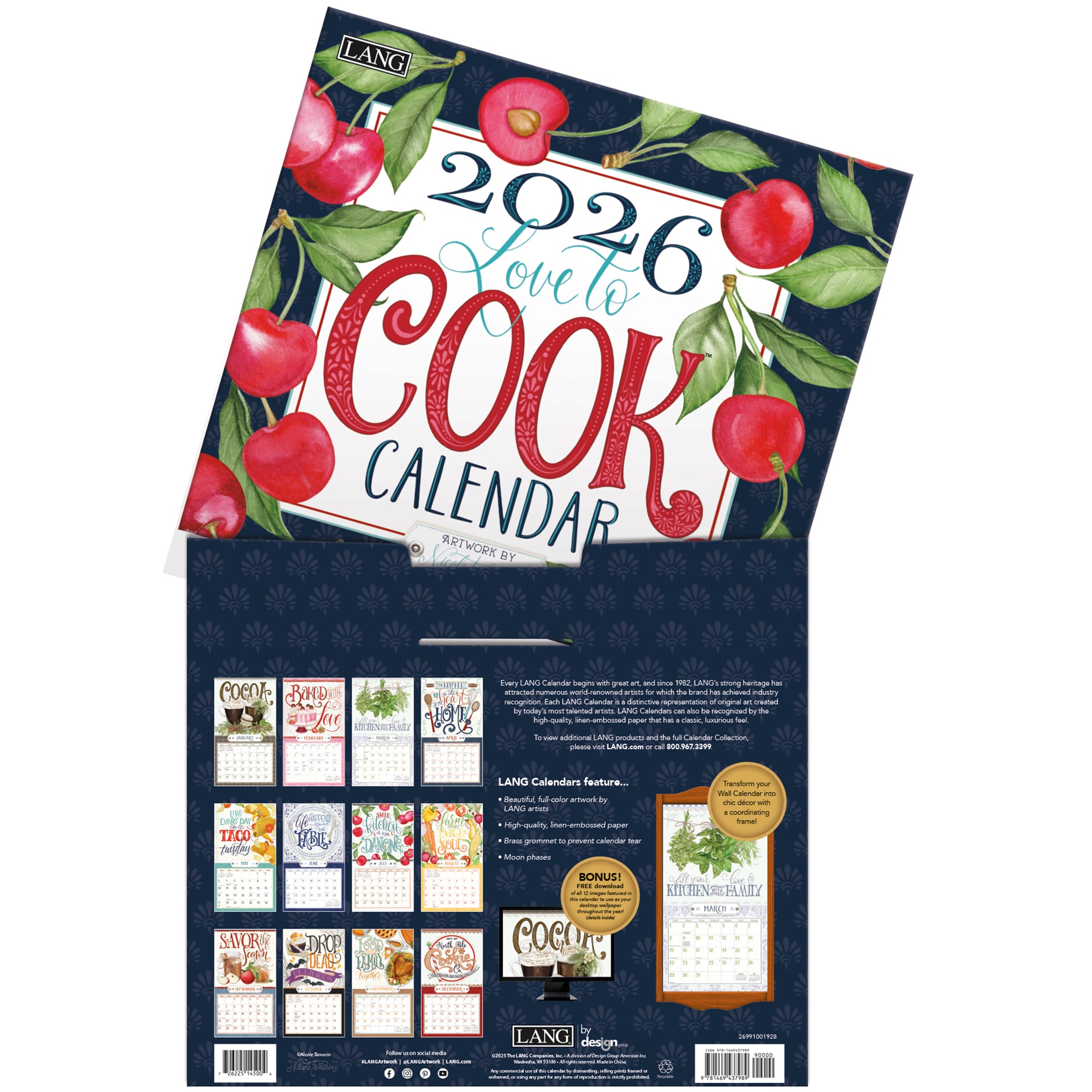 Love To Cook 2026 | Wall Calendar