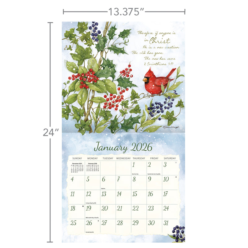 Nature's Grace 2026 | Wall Calendar