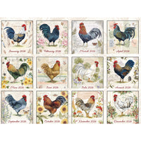 Proud Rooster 2026 | Wall Calendar