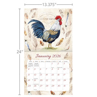 Proud Rooster 2026 | Wall Calendar