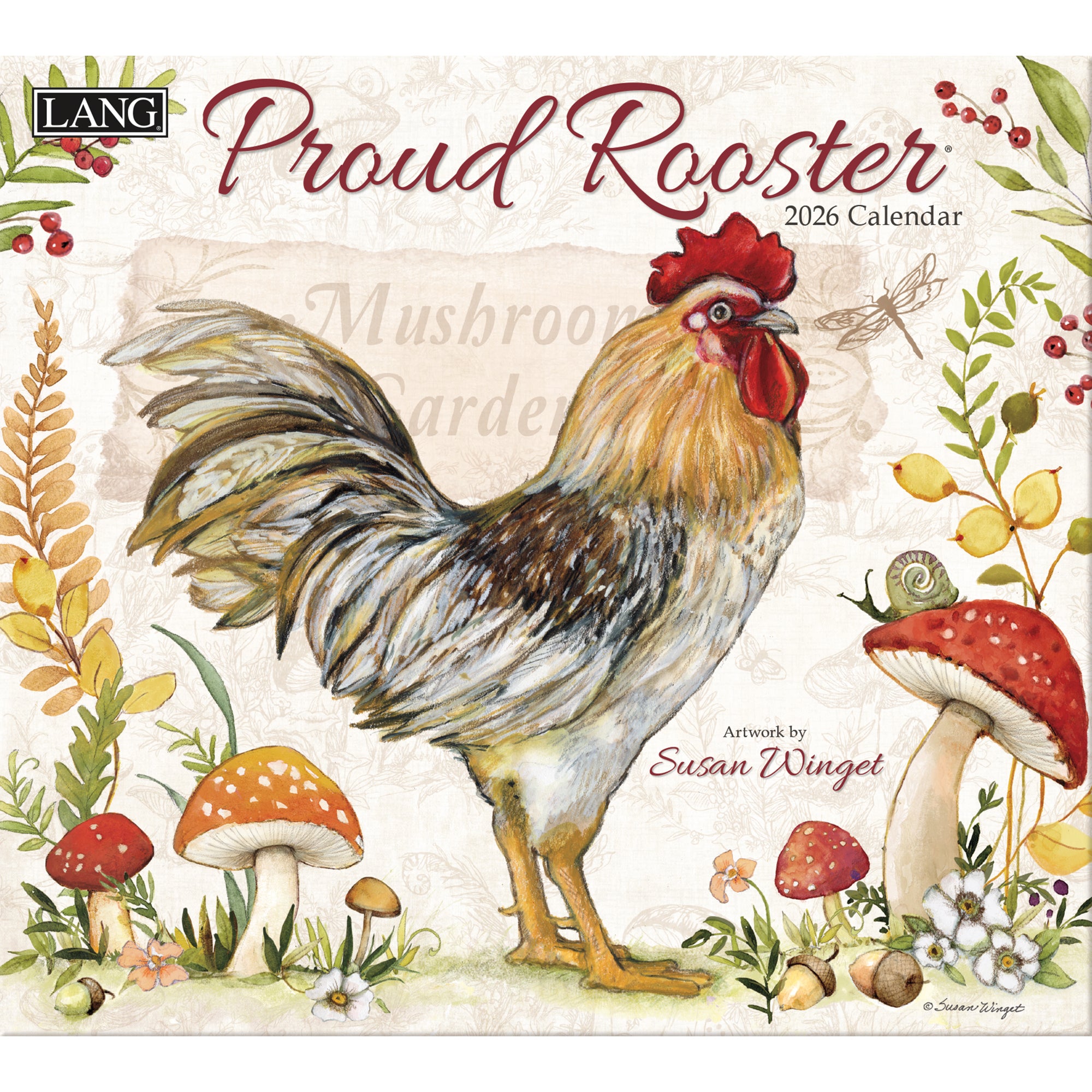 Proud Rooster 2026 | Wall Calendar