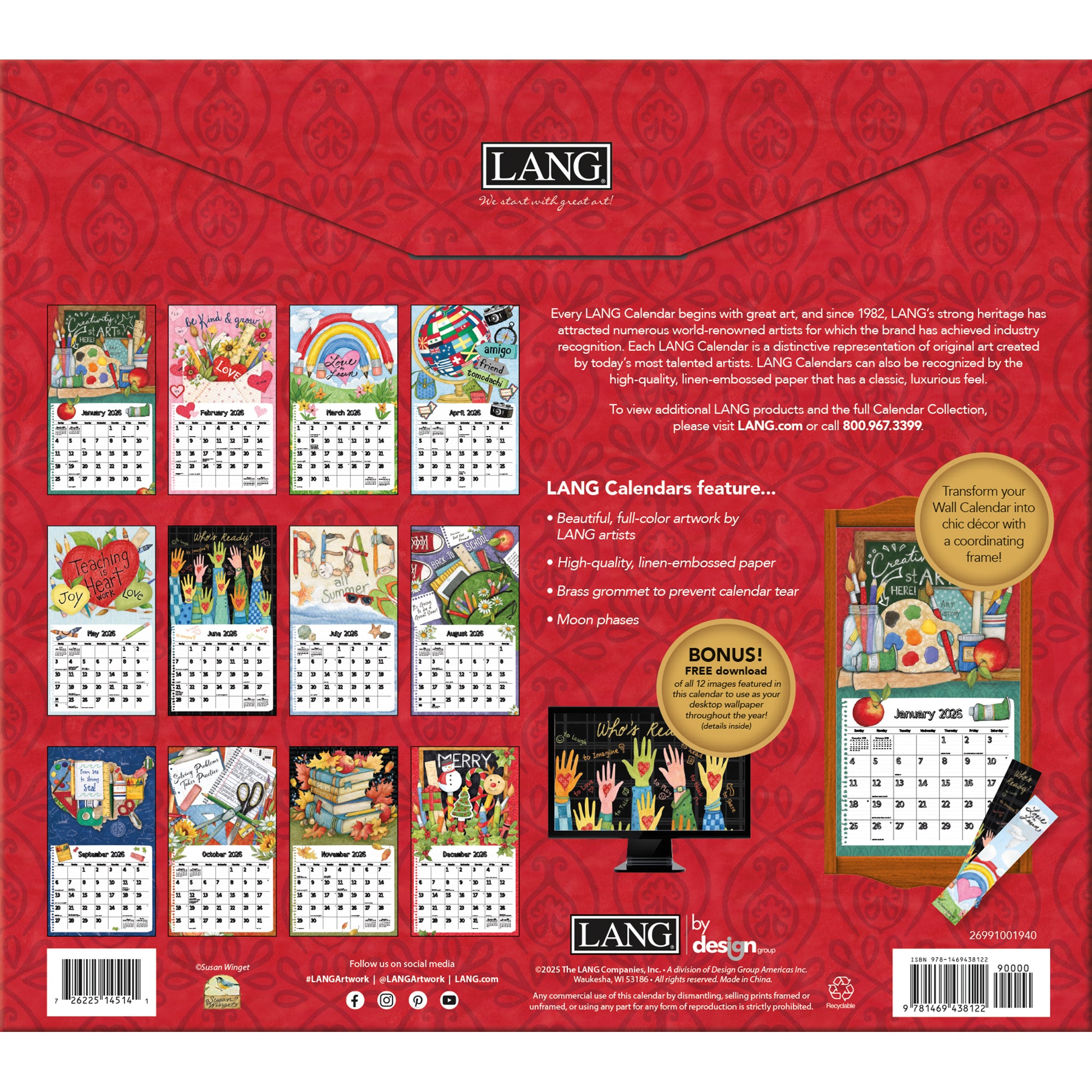 Schoolhouse 2026 | Wall Calendar