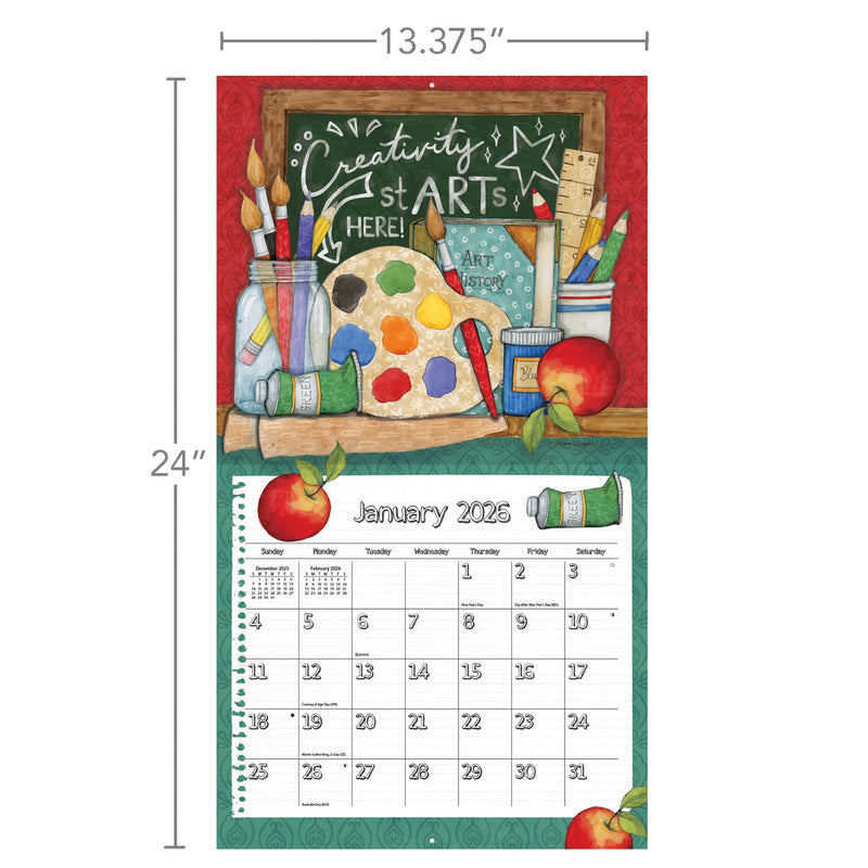 Schoolhouse 2026 | Wall Calendar