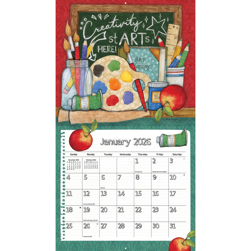 Schoolhouse 2026 | Wall Calendar