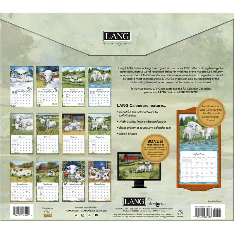 The Lord is My Shepard 2026 | Wall Calendar