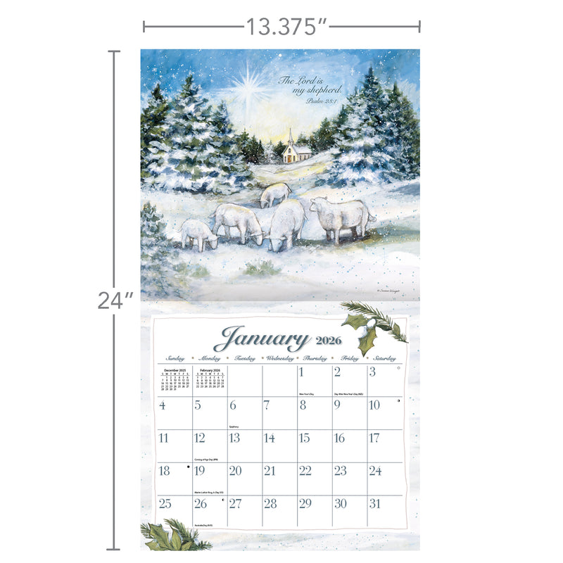 The Lord is My Shepard 2026 | Wall Calendar