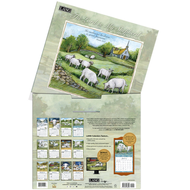 The Lord is My Shepard 2026 | Wall Calendar
