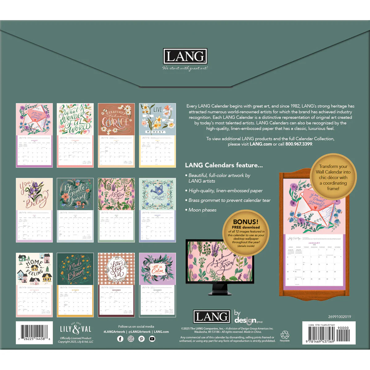 Be Gentle 2026 | Wall Calendar