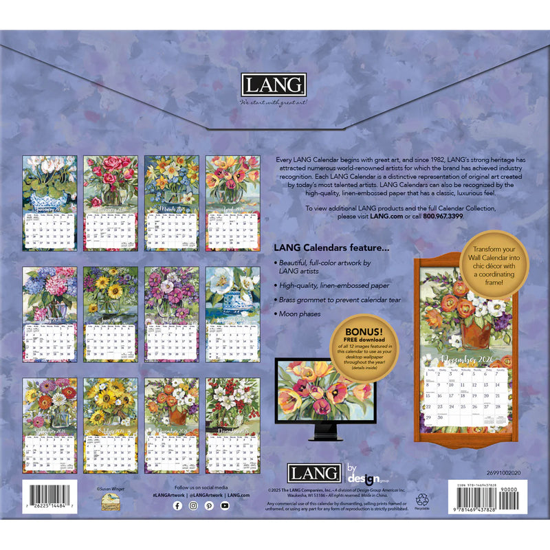 Gallery Florals 2026 | Wall Calendar