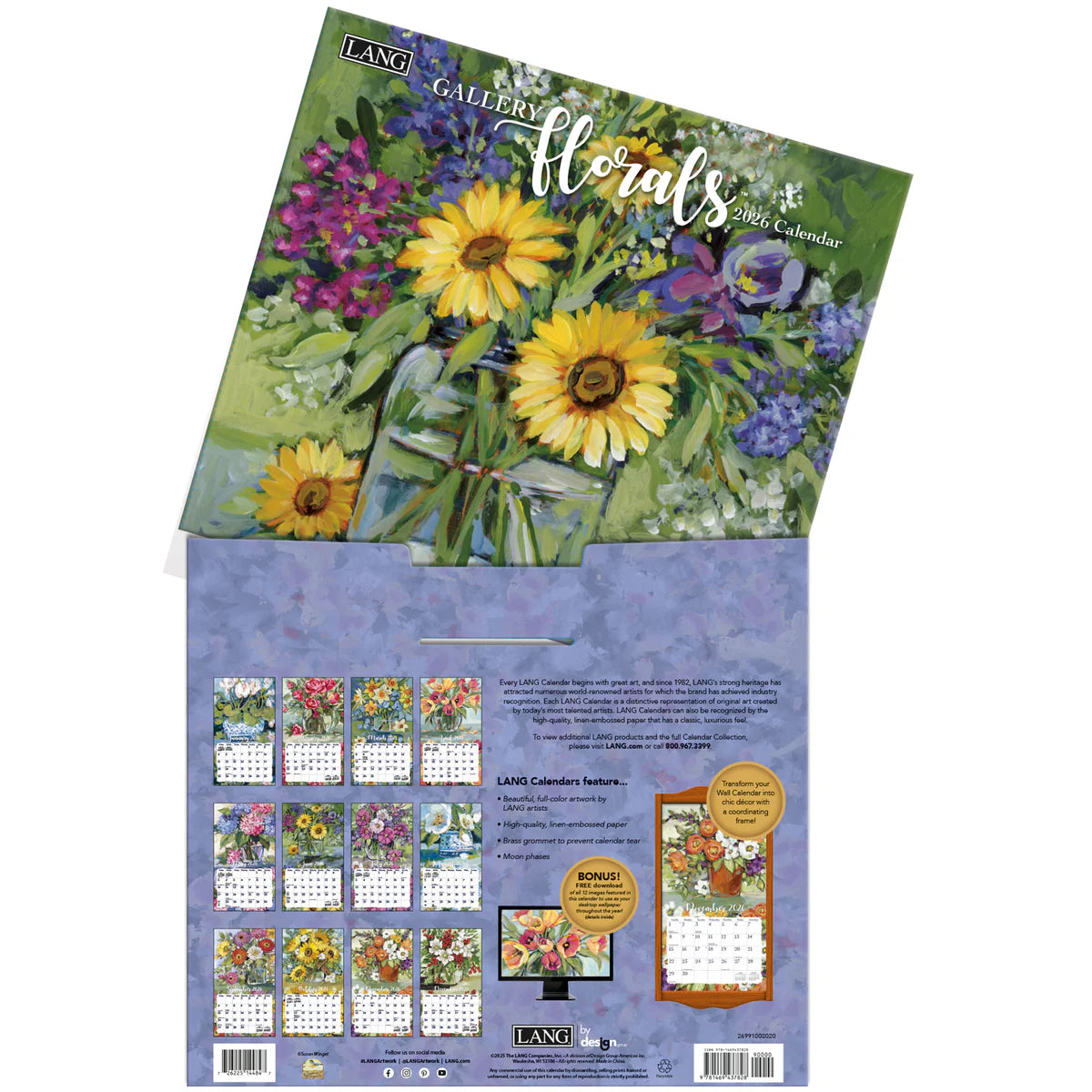 Gallery Florals 2026 | Wall Calendar