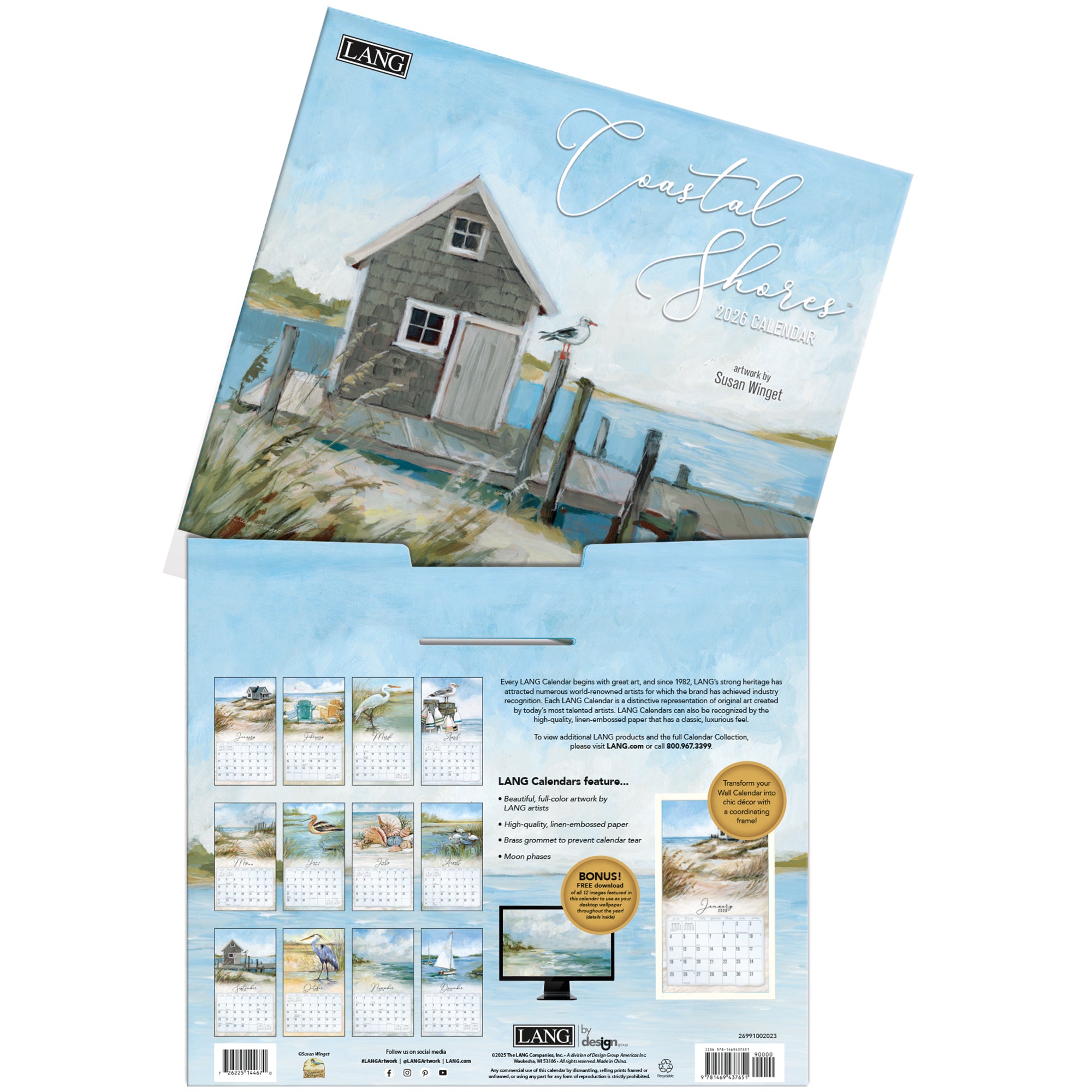 Coastal Shores 2026 | Wall Calendar