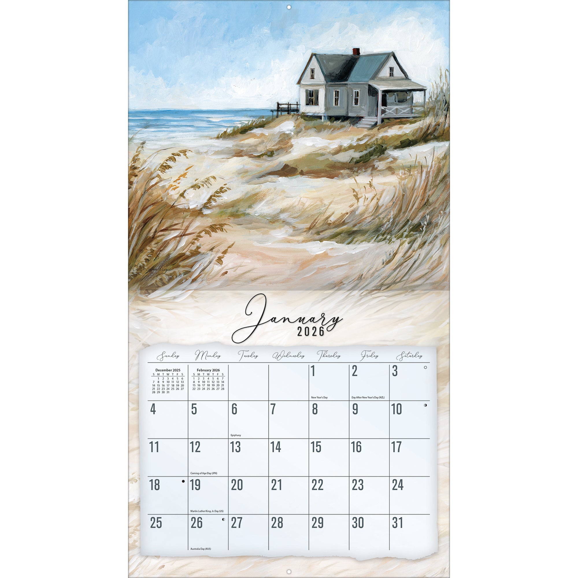 Coastal Shores 2026 | Wall Calendar