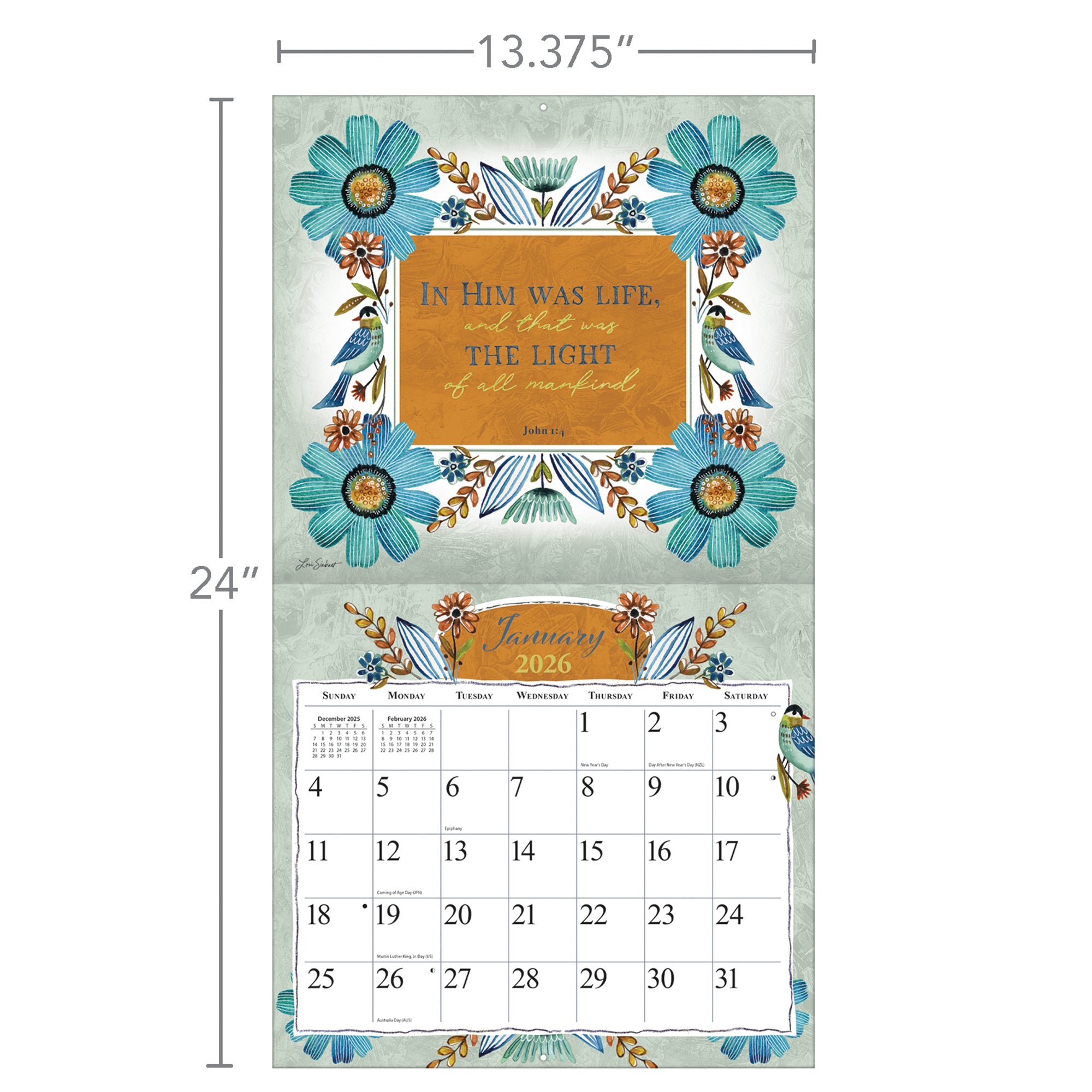 Forever Faithful 2026 | Wall Calendar