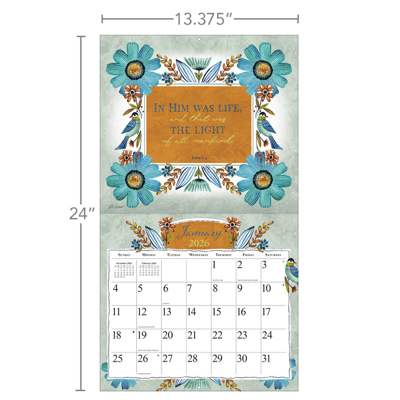 Forever Faithful 2026 | Wall Calendar
