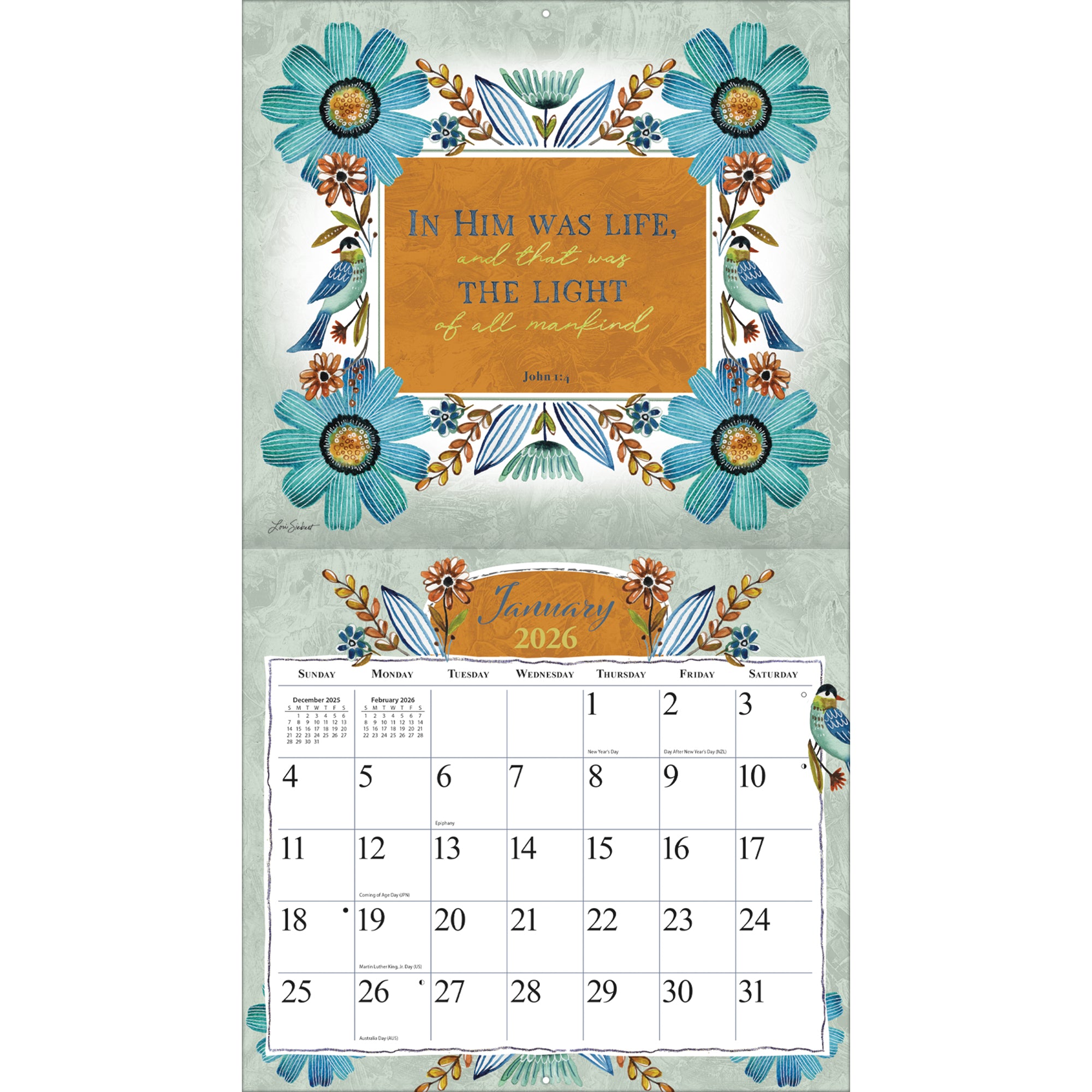 Forever Faithful 2026 | Wall Calendar
