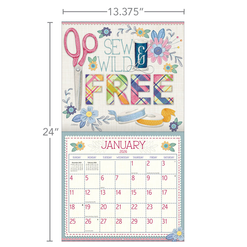 Handmade Happiness 2026 | Wall Calendar