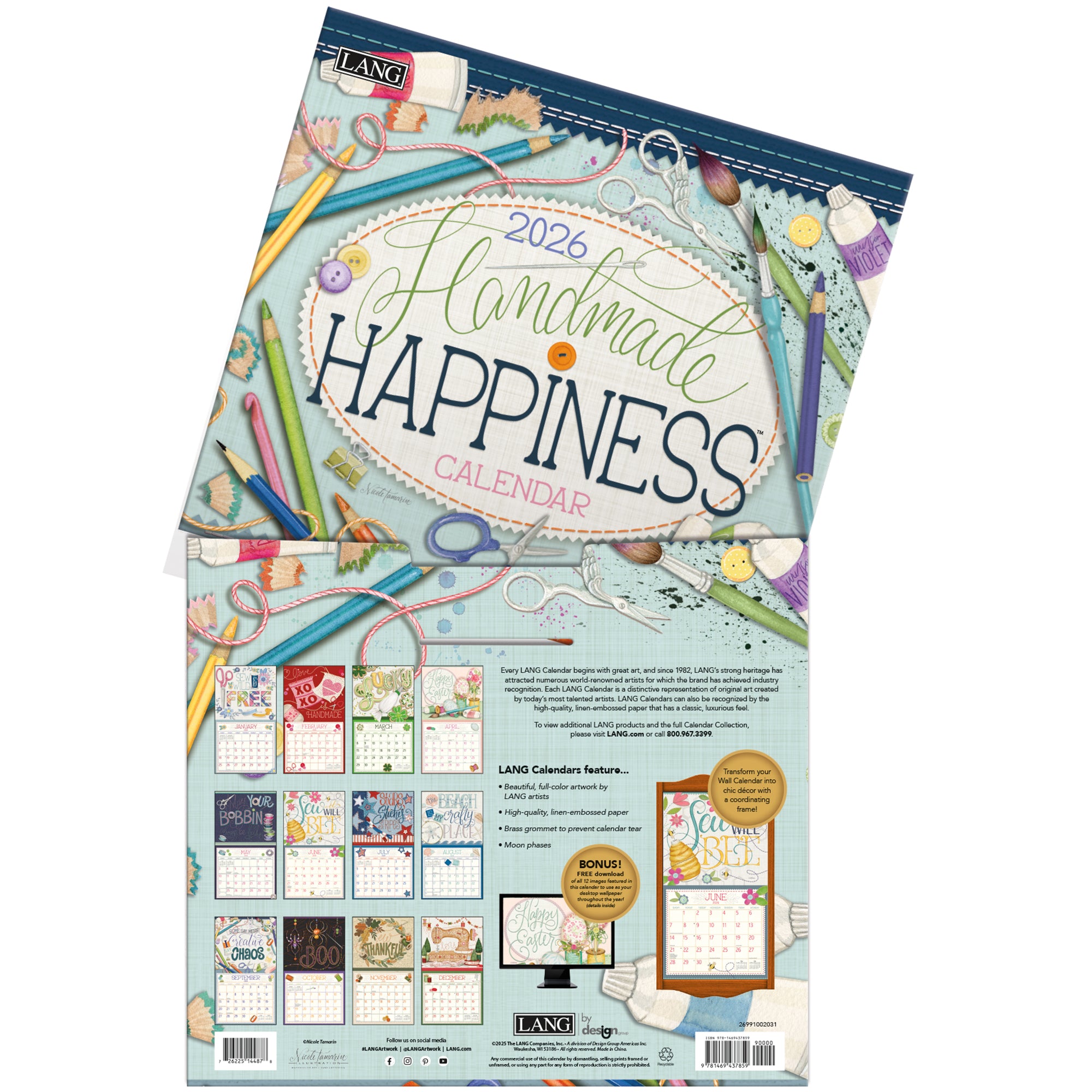Handmade Happiness 2026 | Wall Calendar