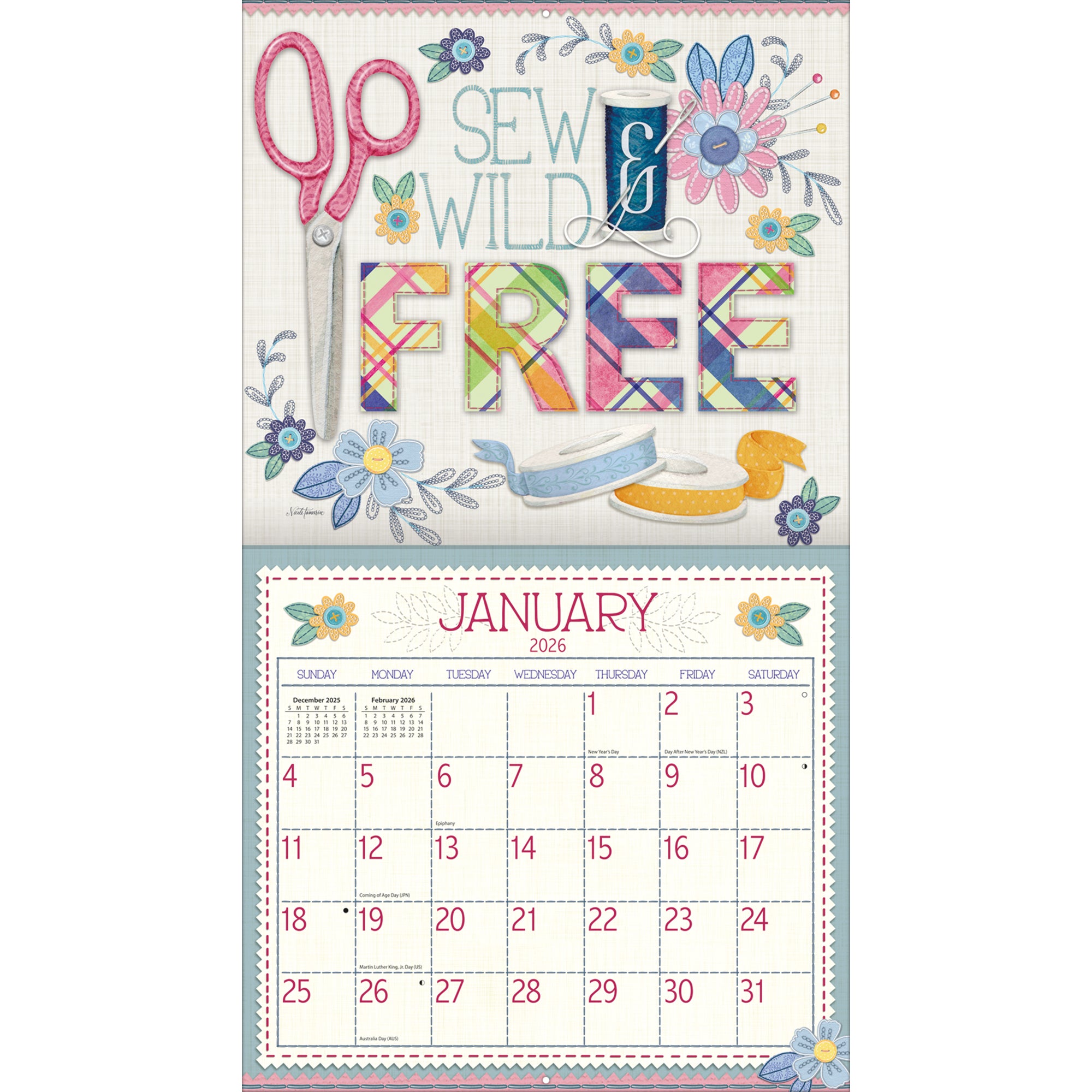 Handmade Happiness 2026 | Wall Calendar