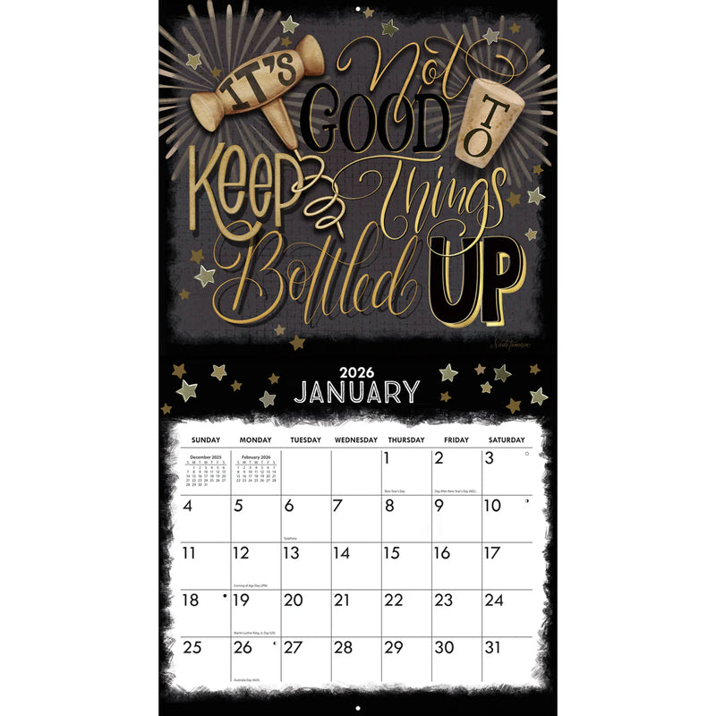 Happy Hour 2026 | Wall Calendar