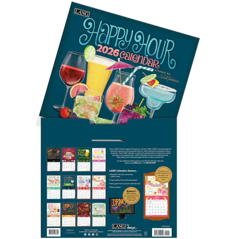 Happy Hour 2026 | Wall Calendar