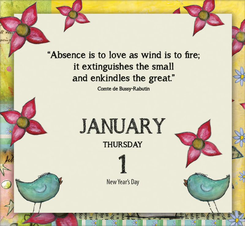 Live Love Dream | 365 Daily Thoughts Boxed Calendar