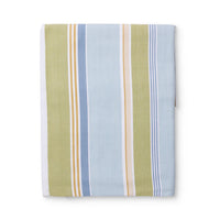 Fairhaven Blue/Green Stripe Tablecloth