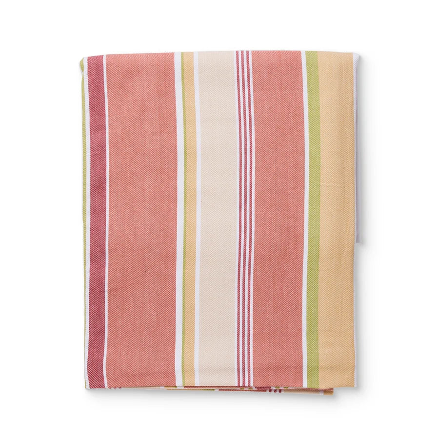 Fairhaven Rust Stripe Tablecloth