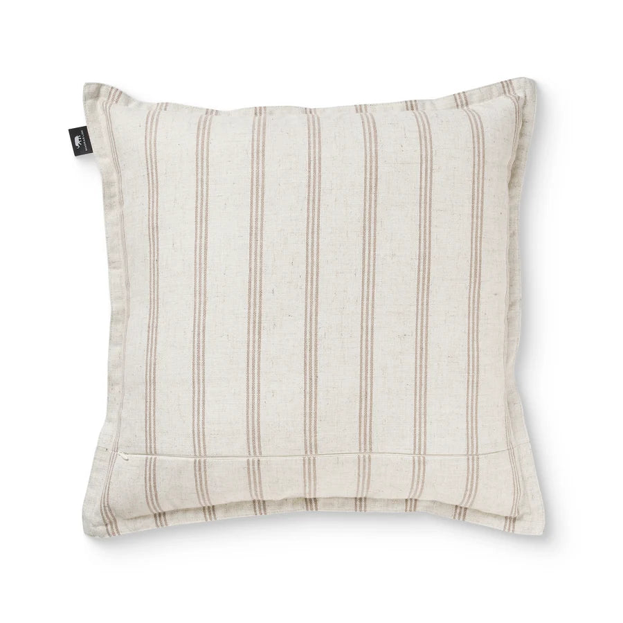 Rye Coffee Stripe Cushion
