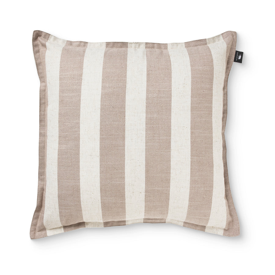 Rye Coffee Stripe Cushion