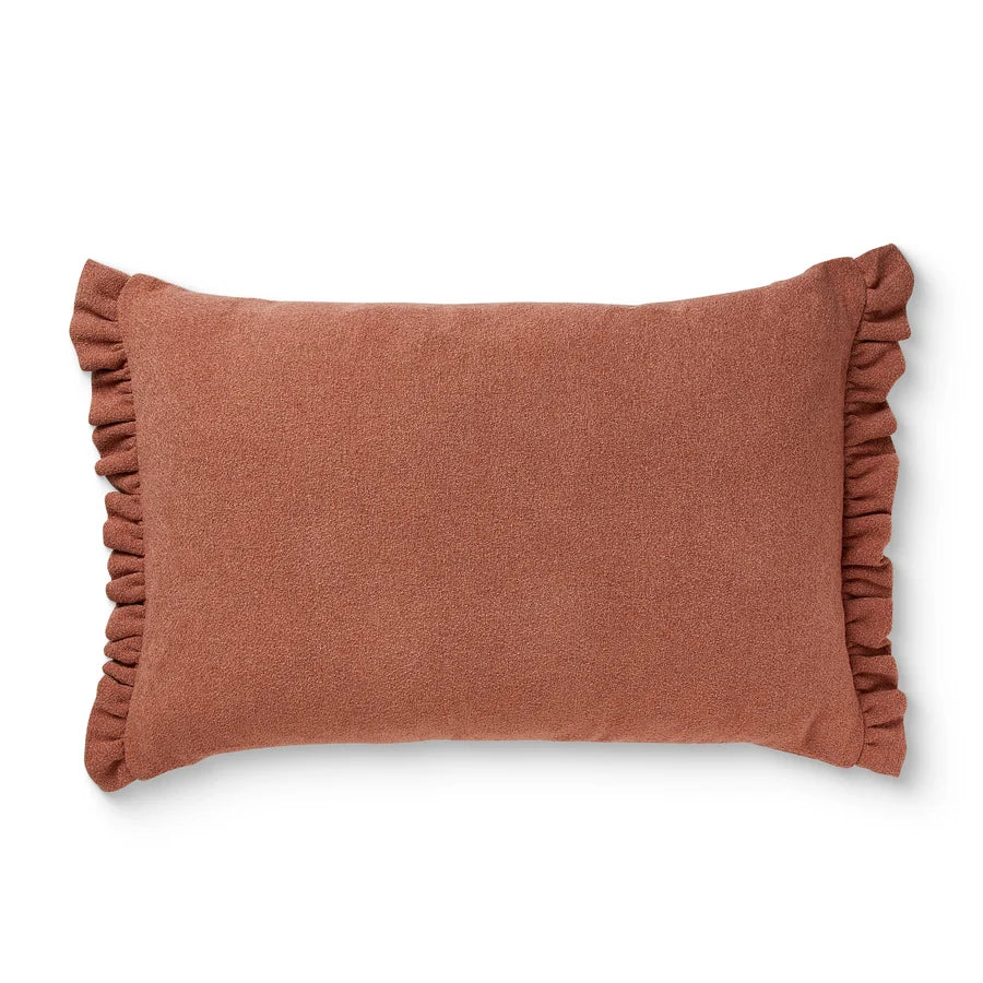 Willa Grapefruit Frill Cushion