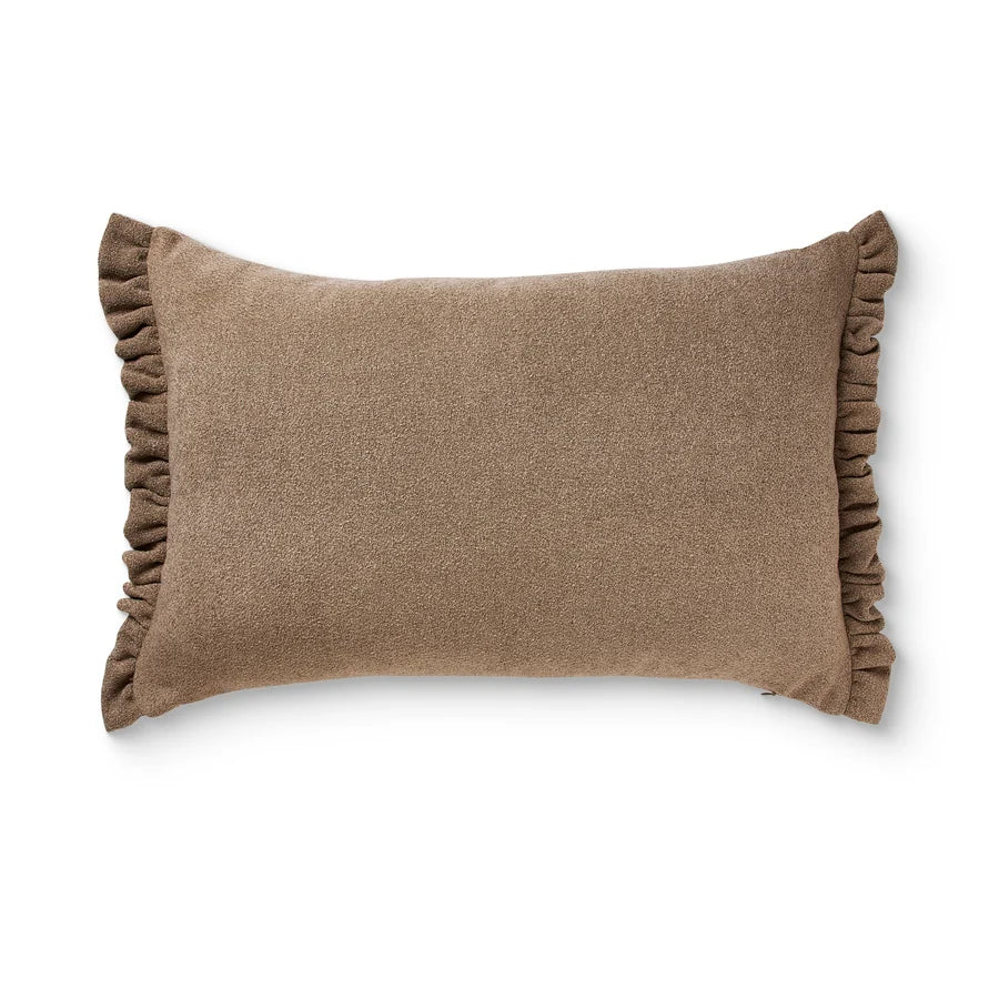 Willa Truffle Frill Cushion