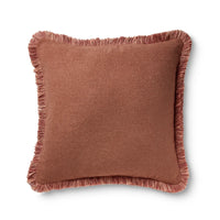 Margot Grapefruit Fringe Cushion