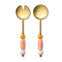 Monty Pink Salad Server Set